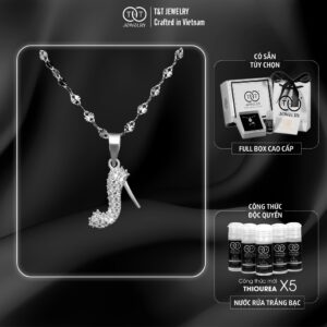 Dây Chuyền Nữ Bạc Ý S925 Giày Cao Gót Cá Tính - T&T Jewelry DC022