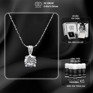 Dây chuyền nữ Nụ Đá Basic Bạc Ý s925 T&T Jewelry cao cấp DC015