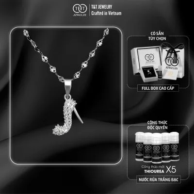 Dây Chuyền Nữ Bạc Ý S925 Giày Cao Gót Cá Tính - T&T Jewelry DC022
