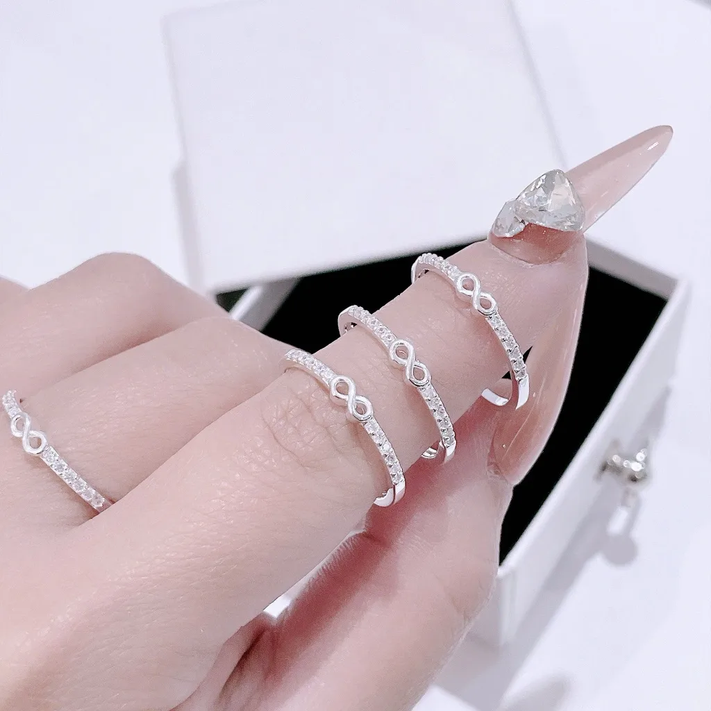 Nhẫn Bạc Nữ Lời Hẹn Ước Vĩnh Cửu Đính Đá CZ Tinh Xảo Sang Trọng T&T Jewelry NT 58256 - Ảnh 9