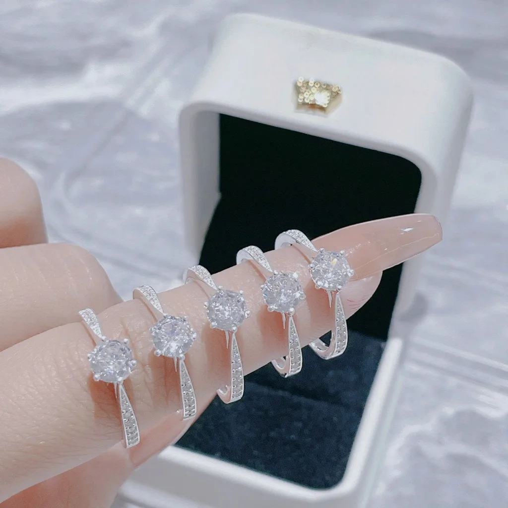 Nhẫn Bạc Nữ Vương Miện Tinh Tú Đính Đá CZ Siêu Sáng Lấp Lánh Tinh Xảo T&T Jewelry NN024 - Ảnh 6